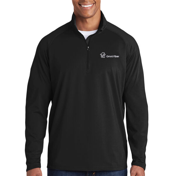 Embroidered Omni Fiber - Sport Wick ® Stretch 1/4 Zip Pullover Thumbnail