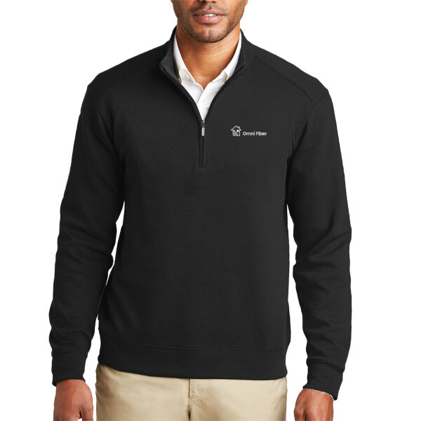 Embroidered Omni Fiber - Interlock 1/4 Zip Thumbnail
