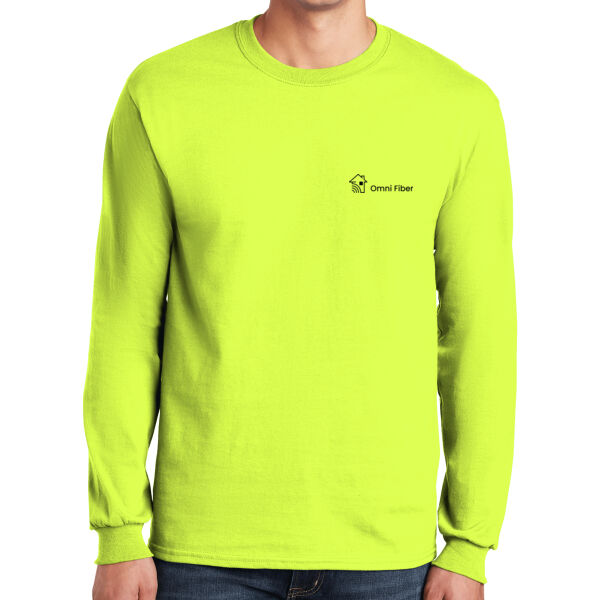 Printed Omni Fiber - Ultra Cotton ® 100% US Cotton Long Sleeve T Shirt Thumbnail