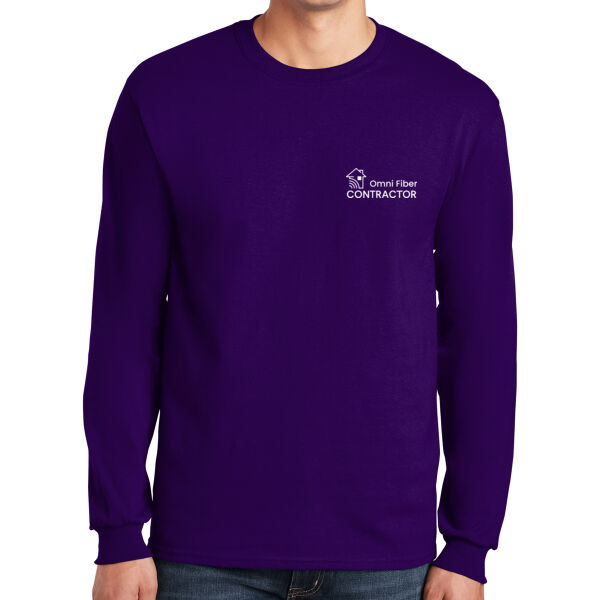 Printed Omni Fiber Contractor - Ultra Cotton ® 100% US Cotton Long Sleeve T Shirt Thumbnail