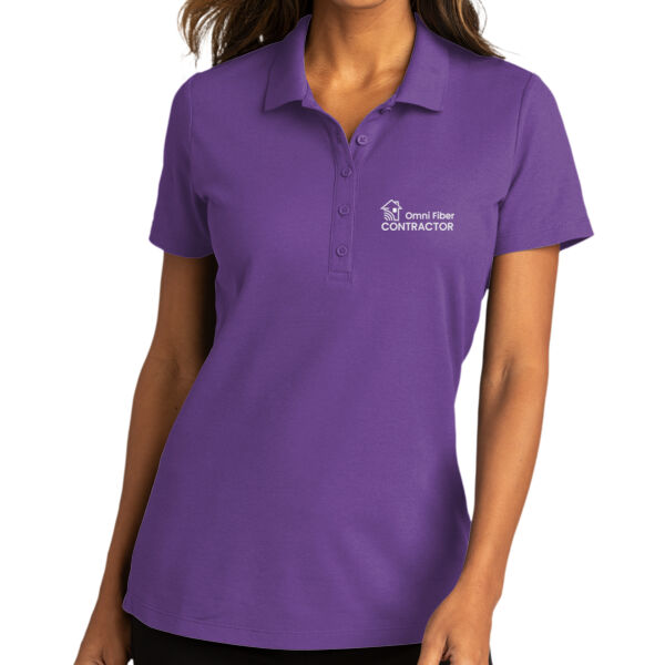 Embroidered Omni Fiber Contractor - Ladies SuperPro React Polo Thumbnail