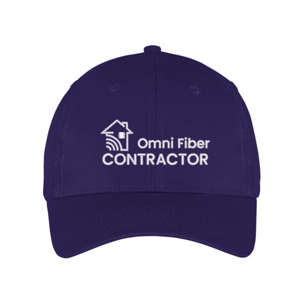 Embroidered Omni Fiber Contractor - Six Panel Twill Cap Thumbnail